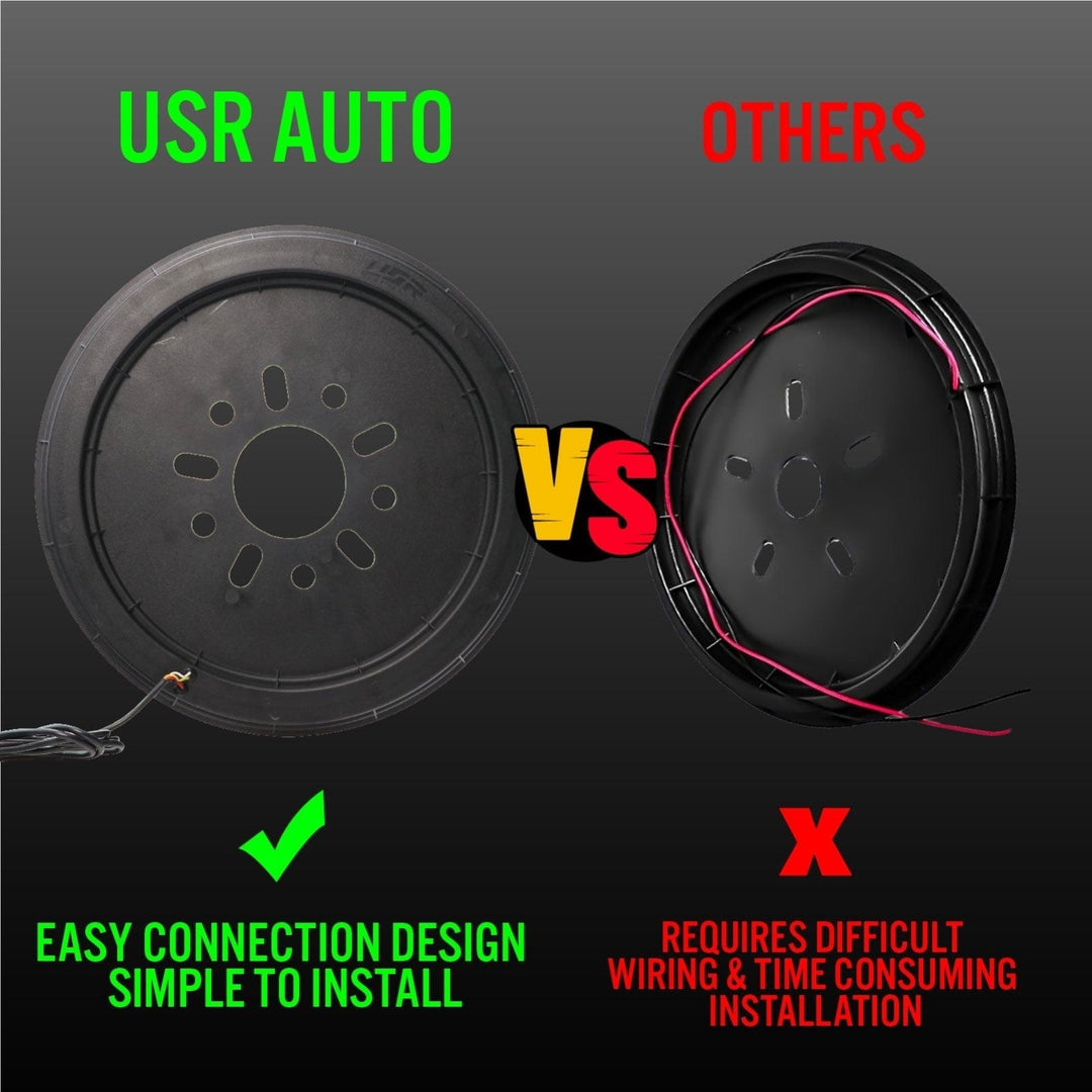 2018+ Jeep Wrangler JL & 1997 - 2006 Jeep Wrangler TJ & 2007 - 2018 Jeep Wrangler JK Switchback Red/White LED Halo Spare Tire Third Brake Light