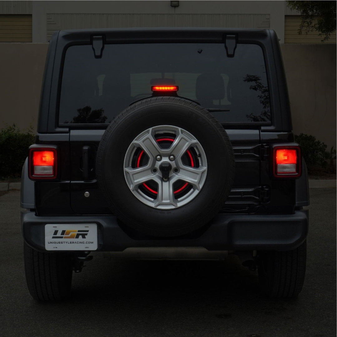 2018+ Jeep Wrangler JL & 1997 - 2006 Jeep Wrangler TJ & 2007 - 2018 Jeep Wrangler JK Switchback Red/White LED Halo Spare Tire Third Brake Light