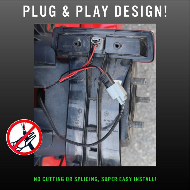 2018 + Jeep Wrangler JL & 1997 - 2006 Jeep Wrangler TJ & 2007 - 2018 Jeep Wrangler JK Switchback Red / White LED Halo Spare Tire Third Brake Light

#fitment_2007-to-2018-jeep-wrangler-jk