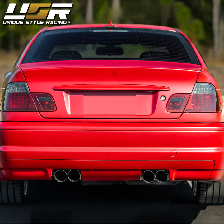 2004-2006 BMW E46 3 Series 2D Coupe Red/Clear OR Red/Smoke LED Tail Light - Made by DEPO