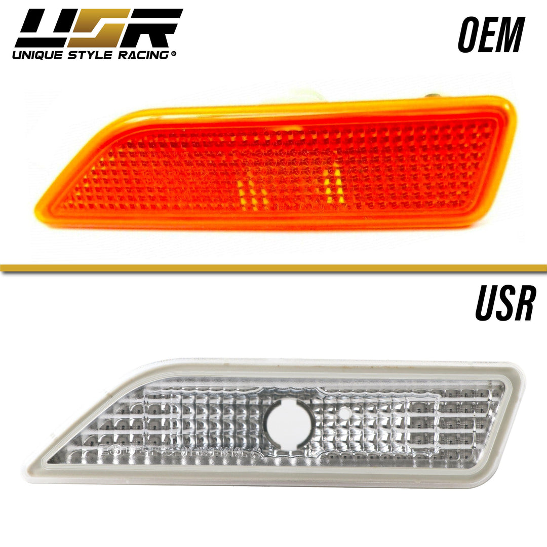 2006-2011 Mercedes CLS Class W219 Crystal Clear or Smoke Front Bumper Side Marker Light - Made by DEPO