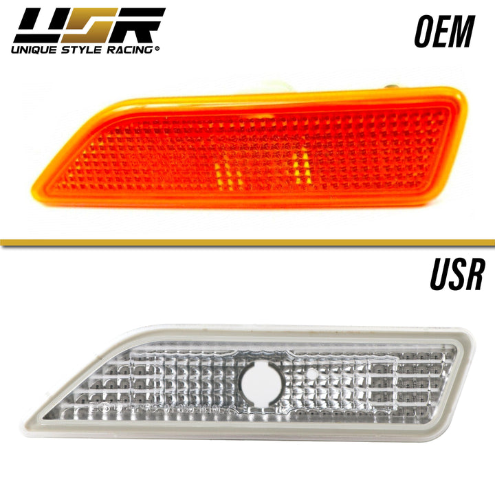 2006-2011 Mercedes CLS Class W219 Crystal Clear or Smoke Front Bumper Side Marker Light - Made by DEPO