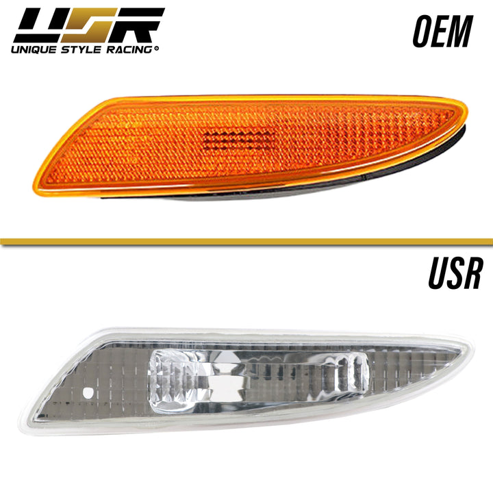 2007-2008 Mercedes SL Class R230 Clear or Smoke Front Bumper Side Marker Light