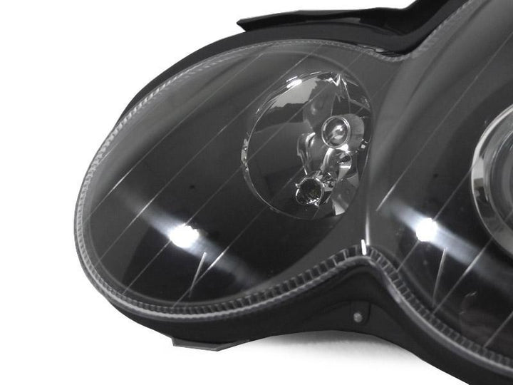 2002-2005 Mercedes C Class W203 2D Sport Coupe Chrome OR Black AMG Style Projector Headlight Made by DEPO