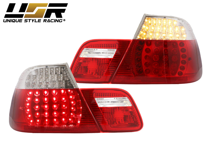 2004-2006 BMW E46 3 Series 2D Coupe Red/Clear OR Red/Smoke LED Tail Light - Made by DEPO