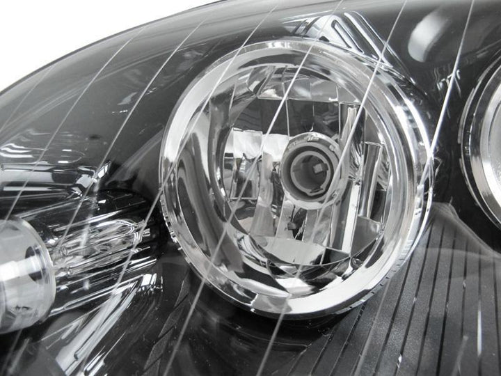 2006-2008 Mercedes Benz M Class W164 White LED Strip Chrome or Black Housing Projector Headlight For Stock Halogen Model - Made by DEPO