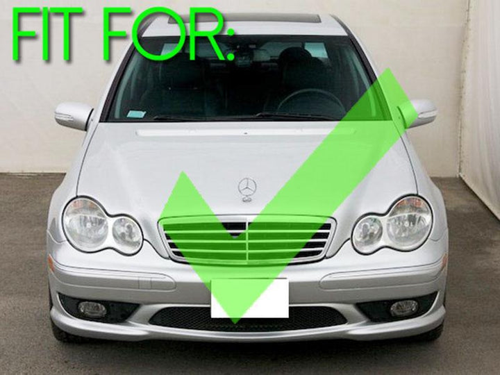 2005-2007 Mercedes C Class W203 With Sport Package Glass Projector Fog Light Set