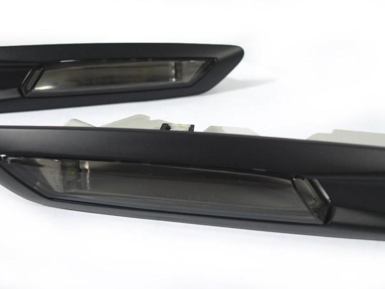 2010-2014 BMW 5 Series GT F07 DEPO Matte Black Smoke LED Fender Side Marker Light