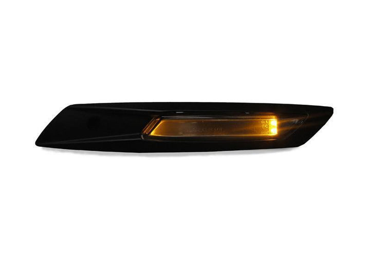 2010-2014 BMW 5 Series GT F07 DEPO Matte Black Smoke LED Fender Side Marker Light