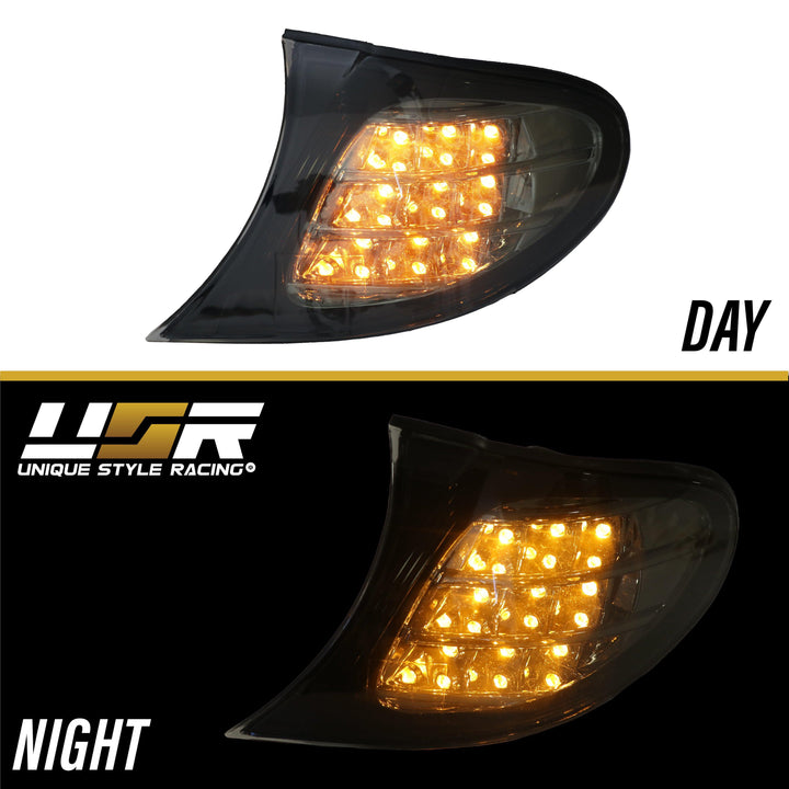 2002-2005 BMW 3 Series E46 4D / 5D LED Clear or Smoke Corner Signal Light - Made by DEPO