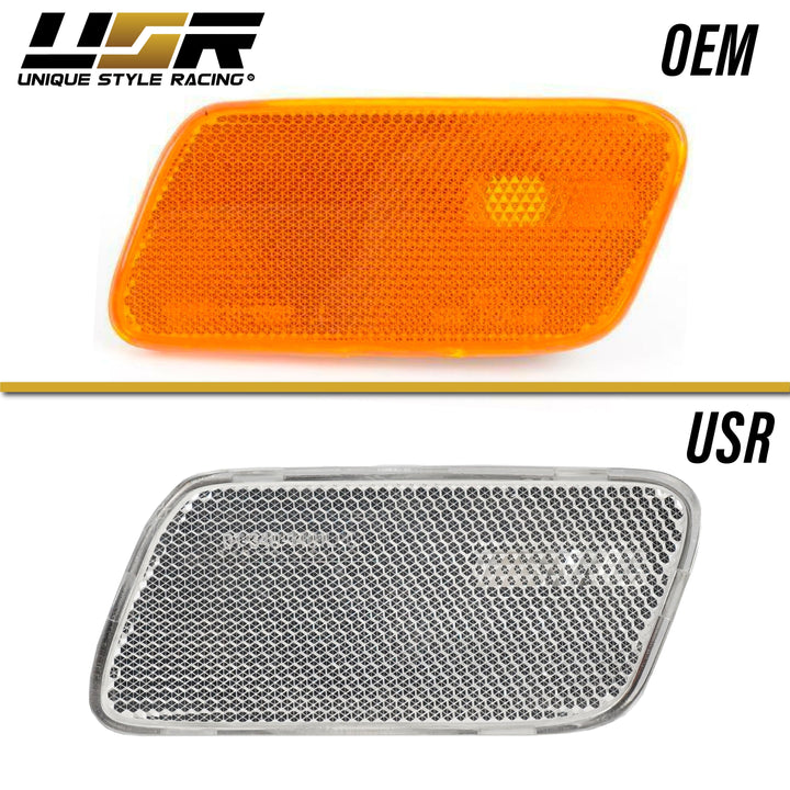 1996-2002 Mercedes E Class W210 Clear or Smoke Front Bumper Side Marker Light - Made by DEPO