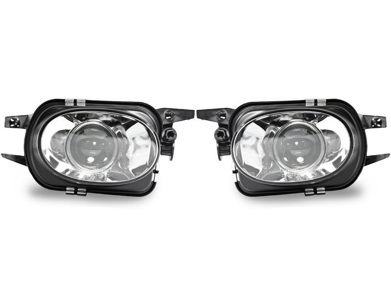 2005-2007 Mercedes C Class W203 With Sport Package Glass Projector Fog Light Set