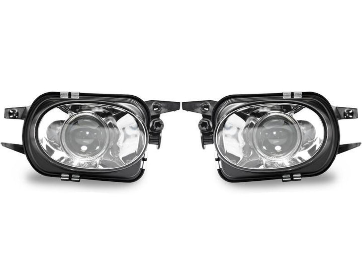 2005-2007 Mercedes C Class W203 With Sport Package Glass Projector Fog Light Set