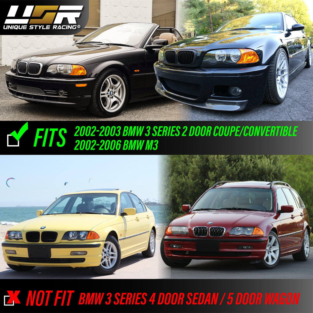 2002-2003 BMW 3 Series E46 2D / Cabrio DEPO Screw-On LED Clear or Smoke Corner Signal Light
