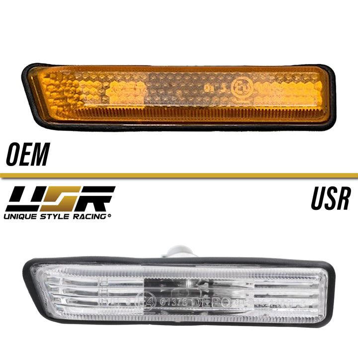 1997-1999 BMW 3 Series E36 / 2000-06 BMW E53 X5 Clear or Smoke Fender Side Marker Light - Made by DEPO