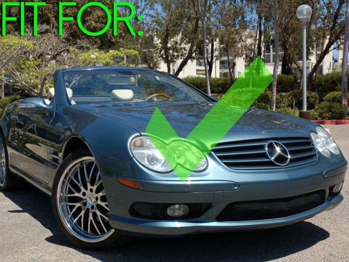 2003-2006 Mercedes SL Class R230 With Sport Pkg. & AMG SL55 / SL65 Glass Projector Fog Light