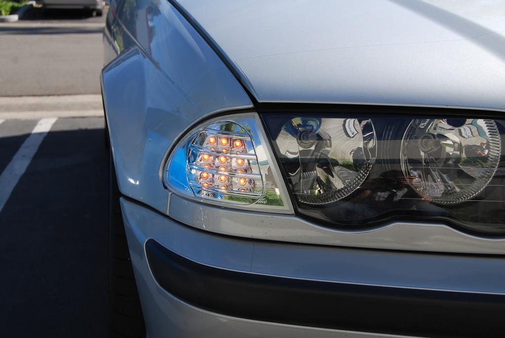 1999-2001 BMW 3 Series E46 4D / 5D Crystal Clear or Crystal Smoke Lens Amber LED Corner Signal Light - Made by DEPO