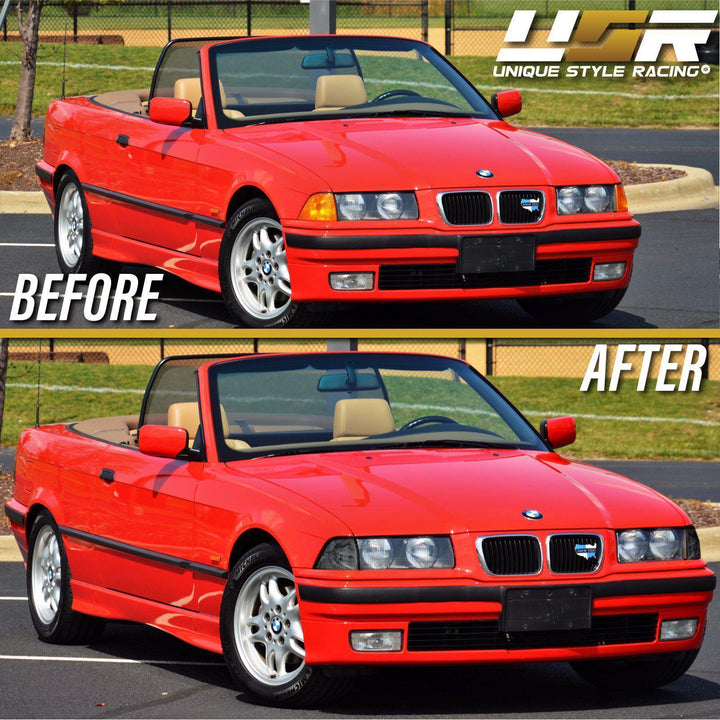 1992-1999 BMW E36 3 Series 2D Coupe / Convertible DEPO Euro Glass Clear / Smoke / Dark Smoke Corner Lights