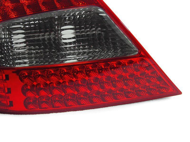 2003-2009 Mercedes CLK Class W209 OEM Facelift Style Red/Clear or Red/Smoke or All Smoked LED Rear Tail Light - Made by DEPO