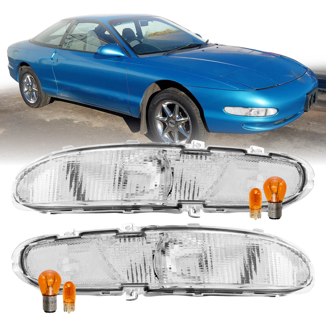 1993-1997 Ford Probe Base Model 2D Coupe Clear Lens Bumper Signal Lights
