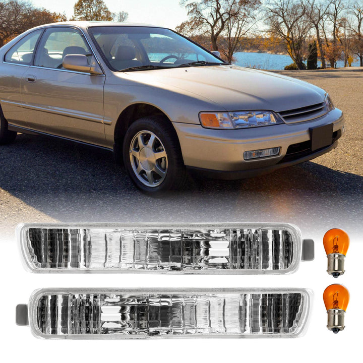 1994 1995 Honda Accord Clear, Smoke or Amber Front Bumper Signal Light 
#lens-color_clear-lens
