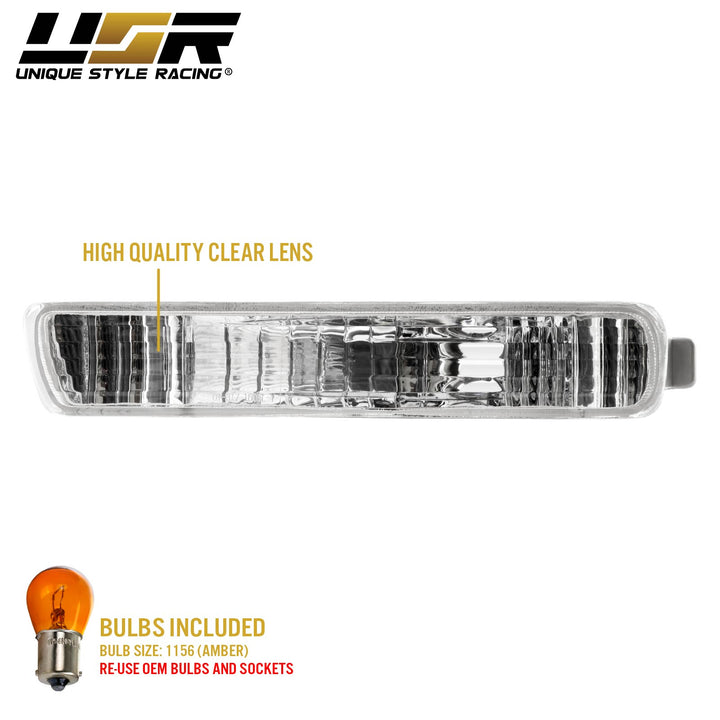 1994 1995 Honda Accord Clear, Smoke or Amber Front Bumper Signal Light 
#lens-color_clear-lens