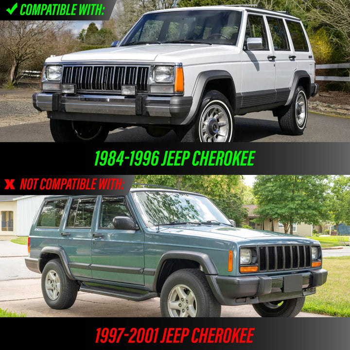 1984 1985 1986 1987 1988 1989 1990 1991 1992 1993 1994 1995 1996 Jeep Cherokee Front Clear or Smoke Lens Switchback LED Bumper Turn Signal Light 
#lens-color_smoke-lens