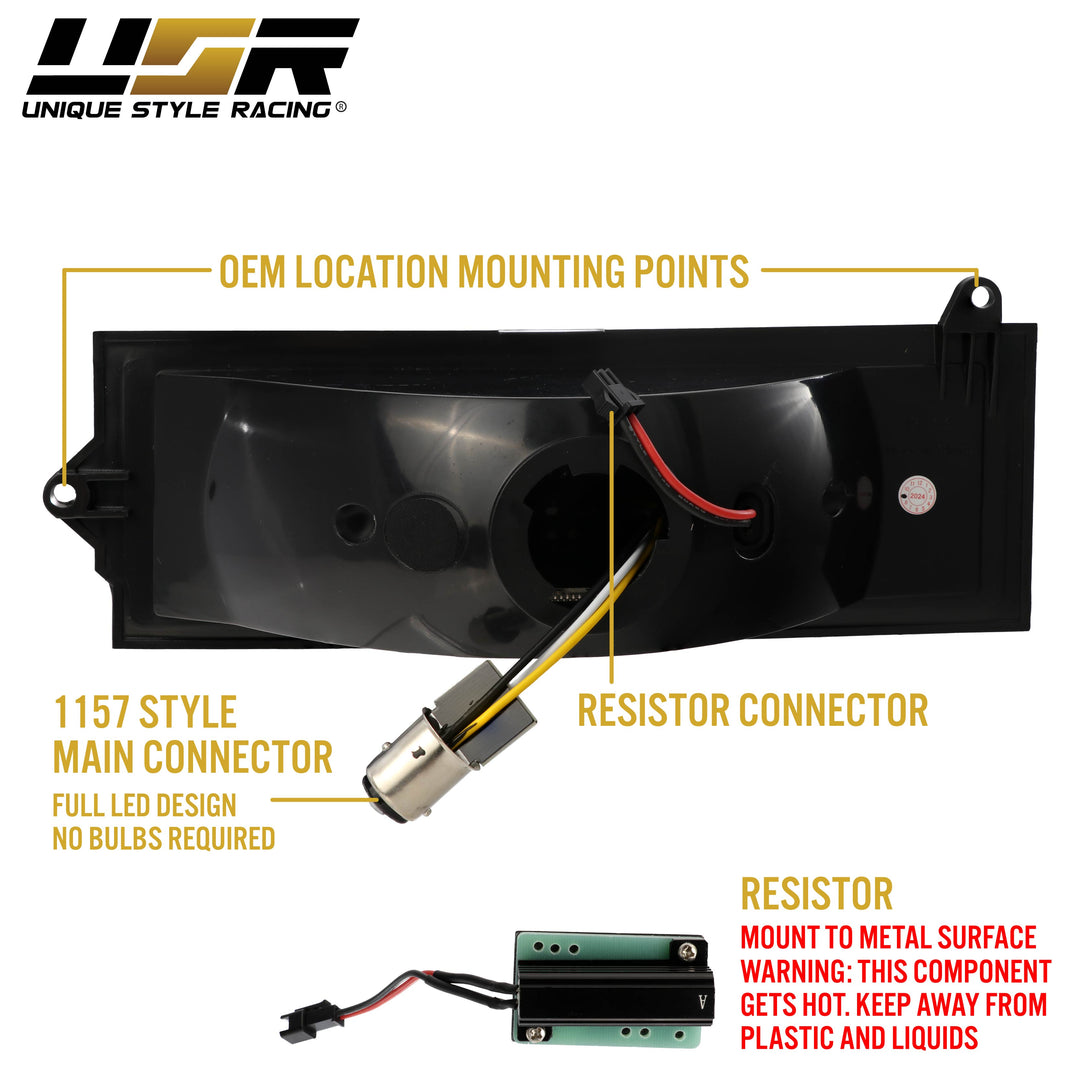 Front Left Turn & Park Signal Light – For 1993–1996 Jeep Grand Cherokee (Direct Fit)