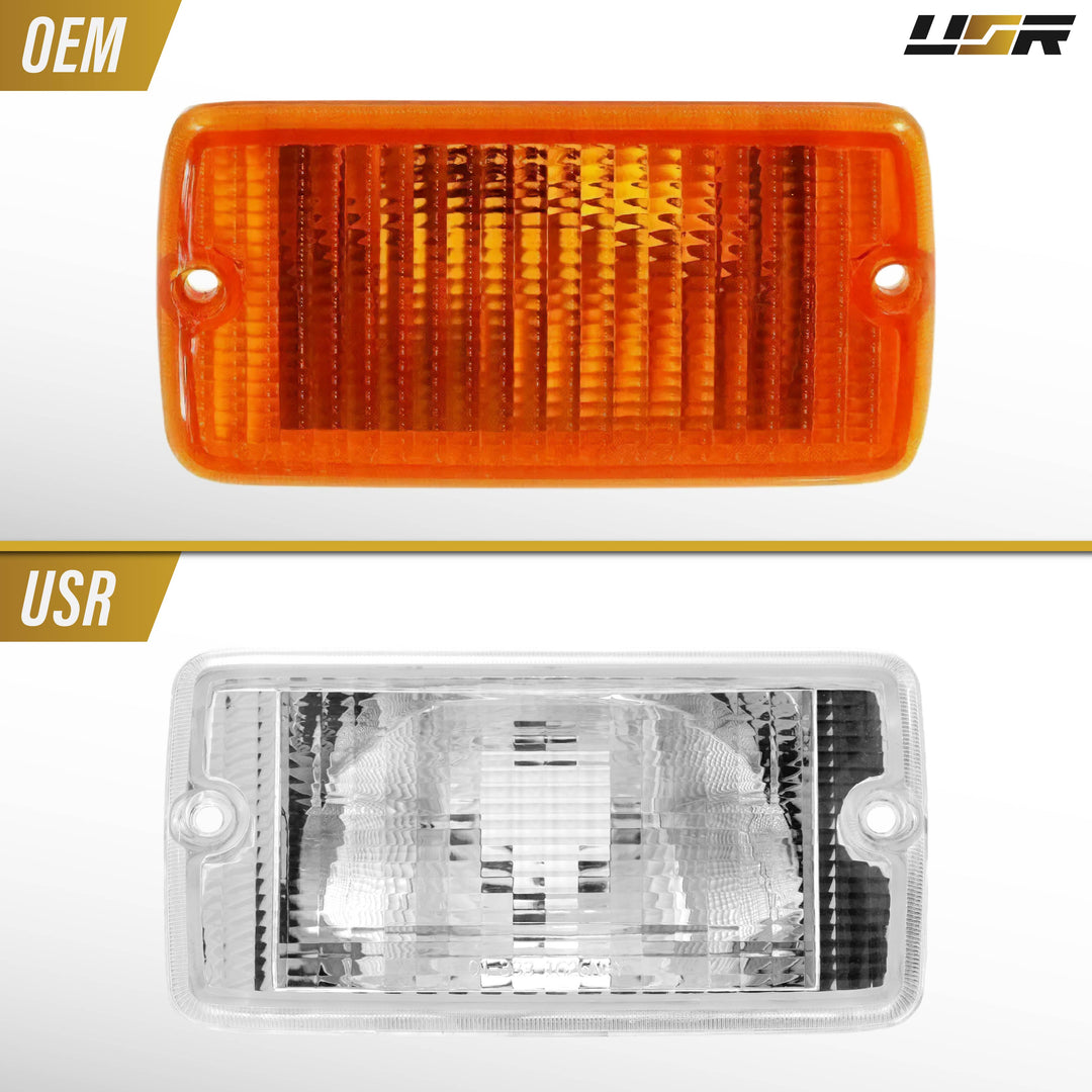 1997 1998 1999 2000 2001 2002 2003 2004 2005 2006 Jeep Wrangler TJ Clear or Smoke Bumper Signal Lights 
#lens-color_clear-lens