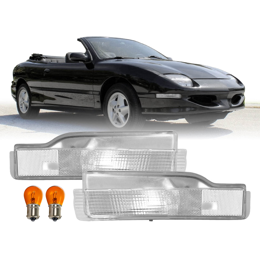 1995-1999 Pontiac Sunfire 2D Coupe All Clear Lens Bumper Lights