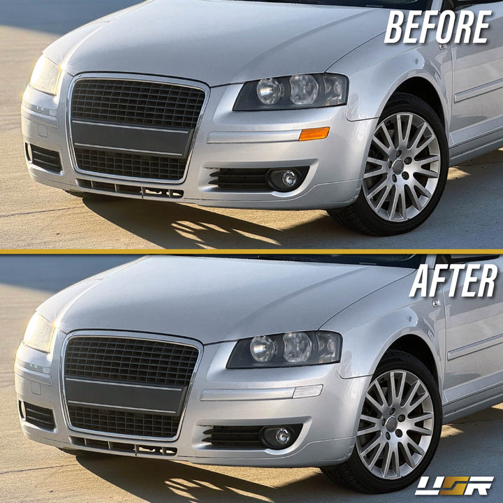 2006-2008 Audi A3 Models W/O S-Line Package Clear Lens  Front Bumper Side Marker Light