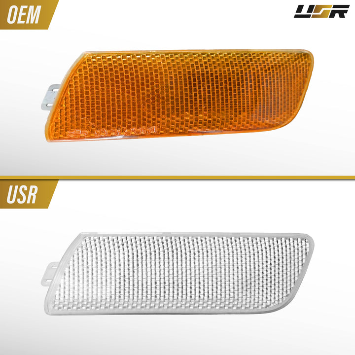 2006-2008 Audi A3 Models W/O S-Line Package Clear Lens  Front Bumper Side Marker Light