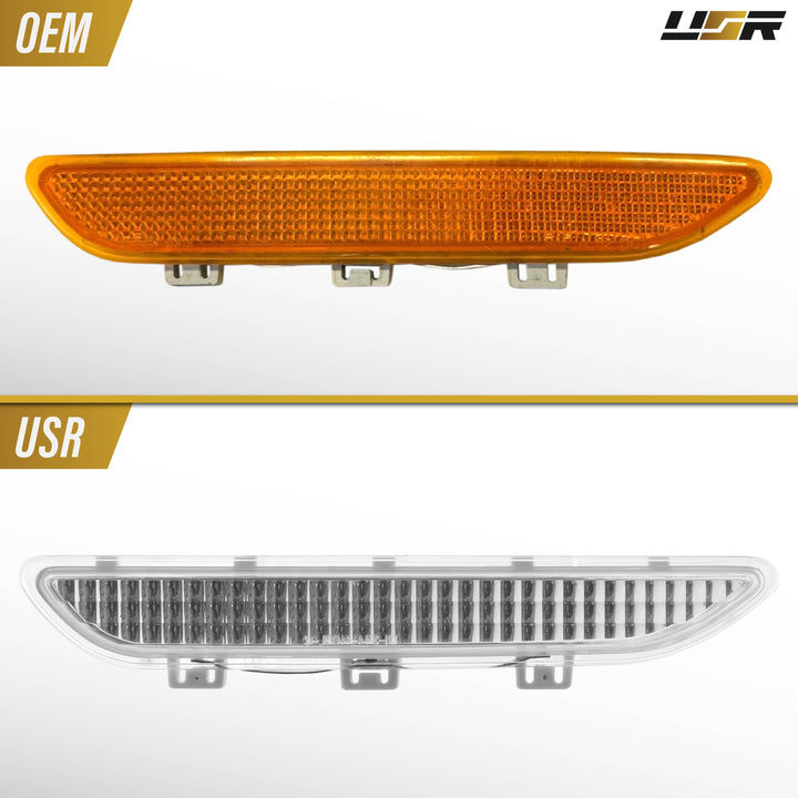 2004 2005 2006 BMW E46 3 Series 2D Coupe/Cabrio Clear or Smoke Lens Bumper Reflector Light

#lens-color_clear-lens
