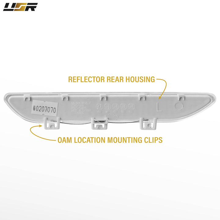 2004 2005 2006 BMW E46 3 Series 2D Coupe/Cabrio Clear or Smoke Lens Bumper Reflector Light

#lens-color_clear-lens