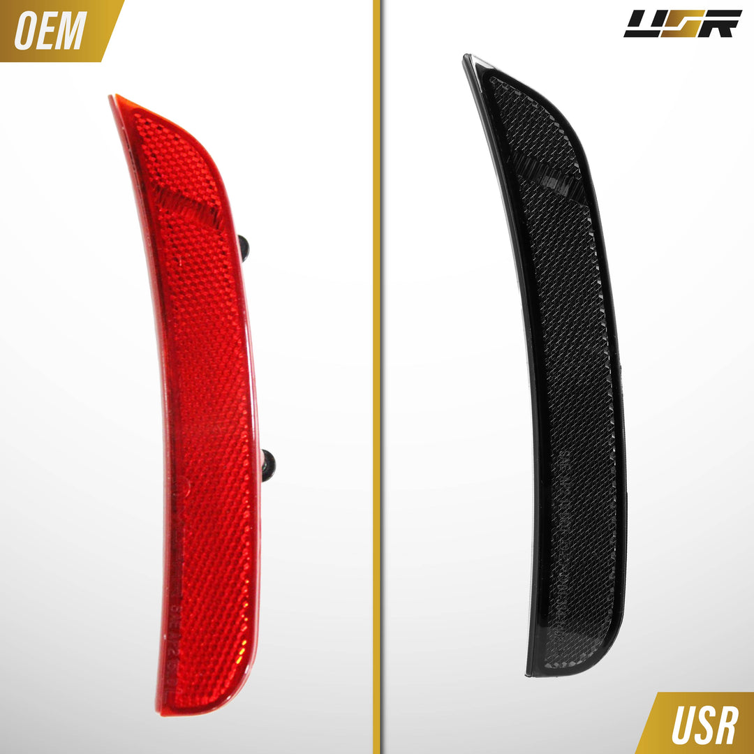 2015-2018 Dodge Charger Smoke Lens Red LED Rear Bumper Side Marker Light