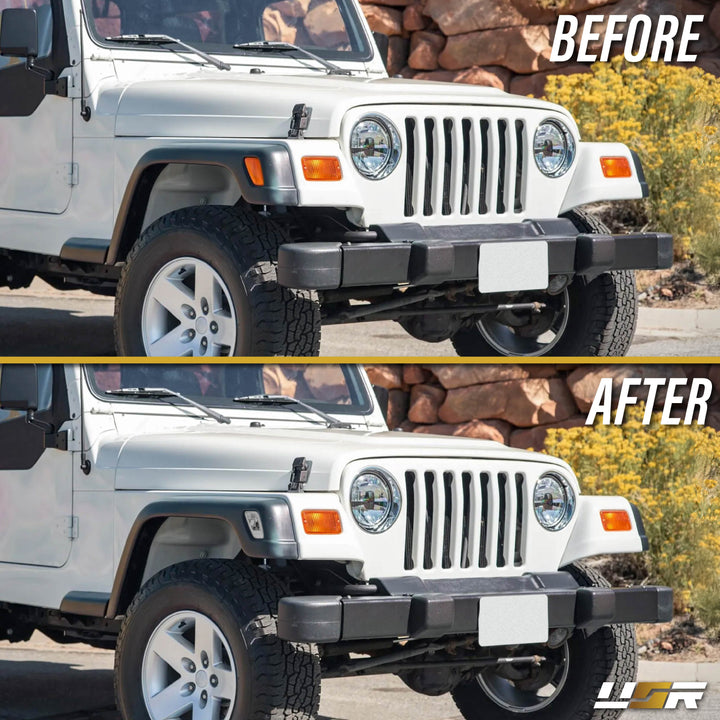 1997-2006 Jeep Wrangler TJ All Clear Lens Side Marker Lights
