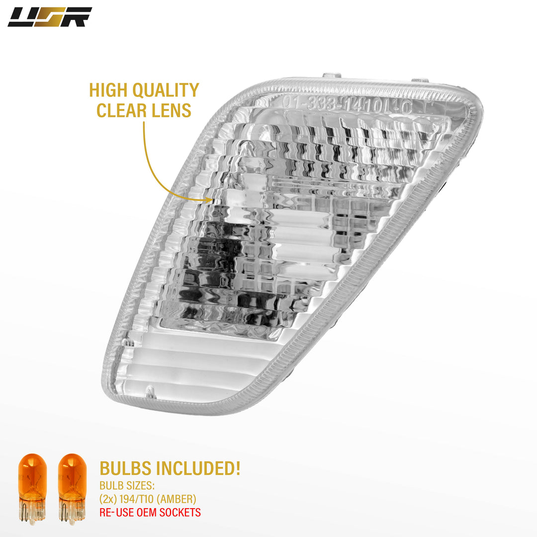 1997-2006 Jeep Wrangler TJ All Clear Lens Side Marker Lights