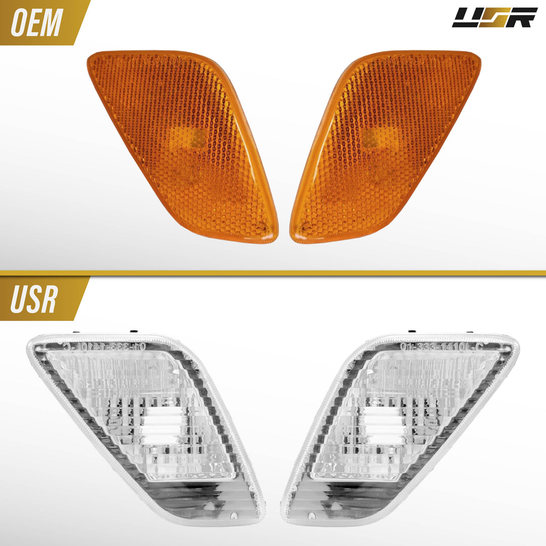 1997-2006 Jeep Wrangler TJ All Clear Lens Side Marker Lights