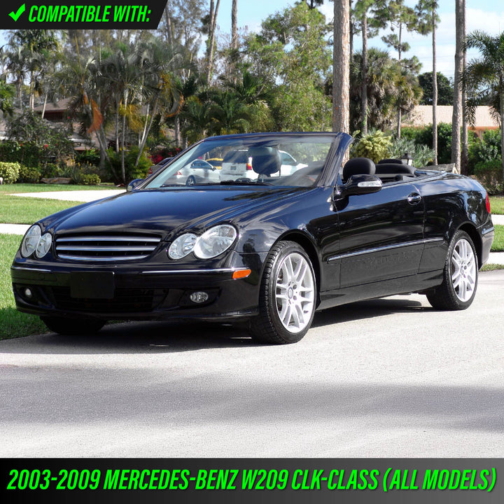 2003-2009 Mercedes CLK Class W209 Crystal Black / Smoke Lens Front Bumper Side Marker Light