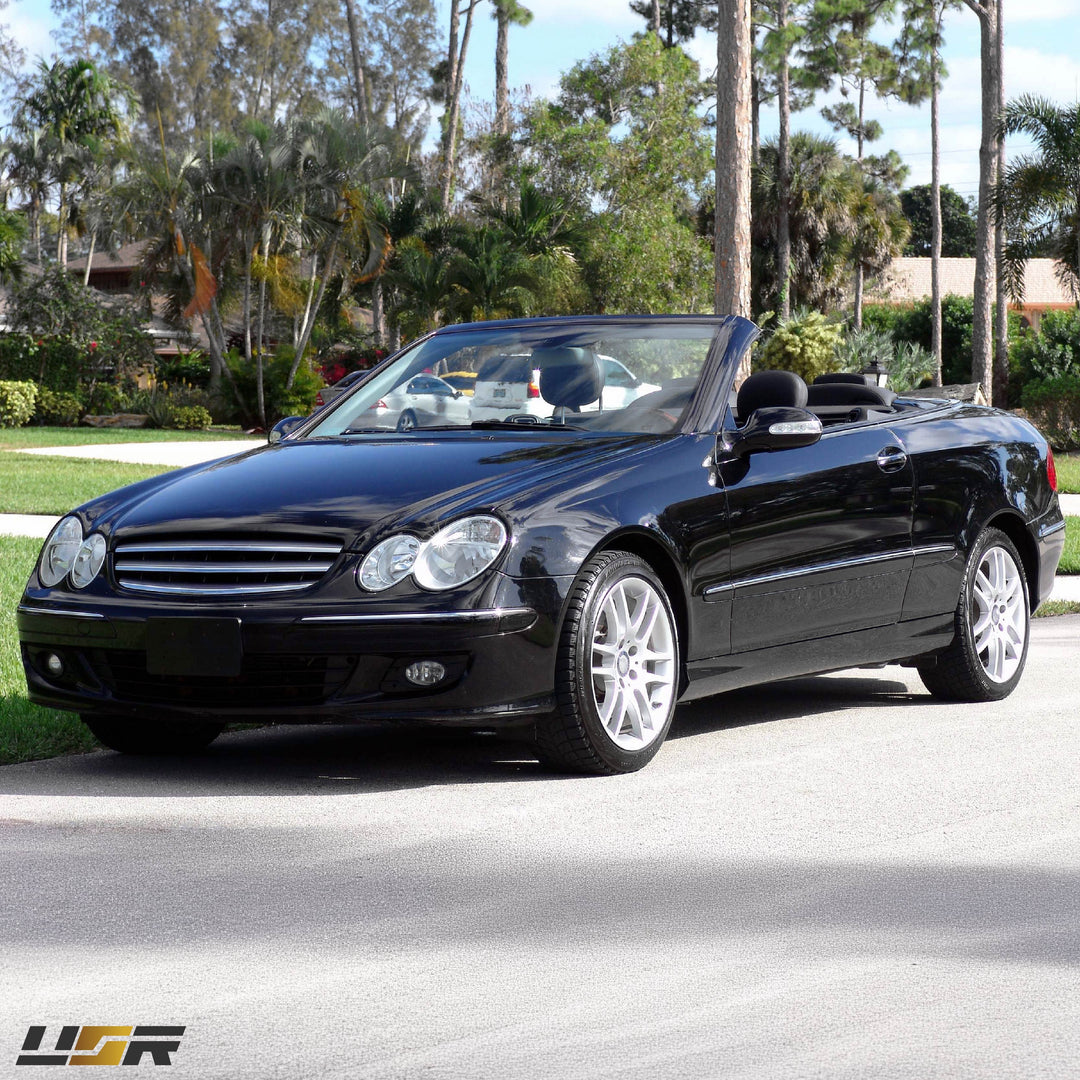 2003-2009 Mercedes CLK Class W209 Crystal Black / Smoke Lens Front Bumper Side Marker Light