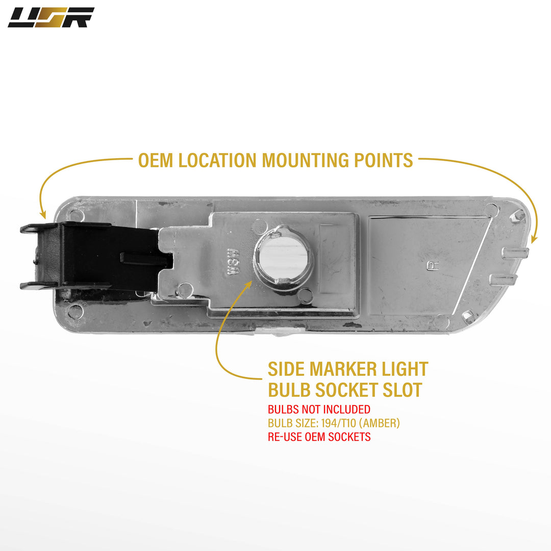 1999-2004 Volkswagen Golf / Jetta 4 P4E Clear Lens Front Bumper Side Marker Light