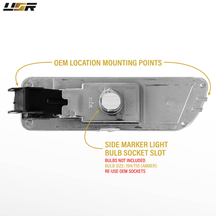 1999-2004 Volkswagen Golf / Jetta 4 P4E Clear Lens Front Bumper Side Marker Light