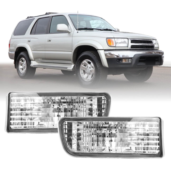 1999-2001 Toyota 4Runner All Clear Lens Front Bumper Signal Lights