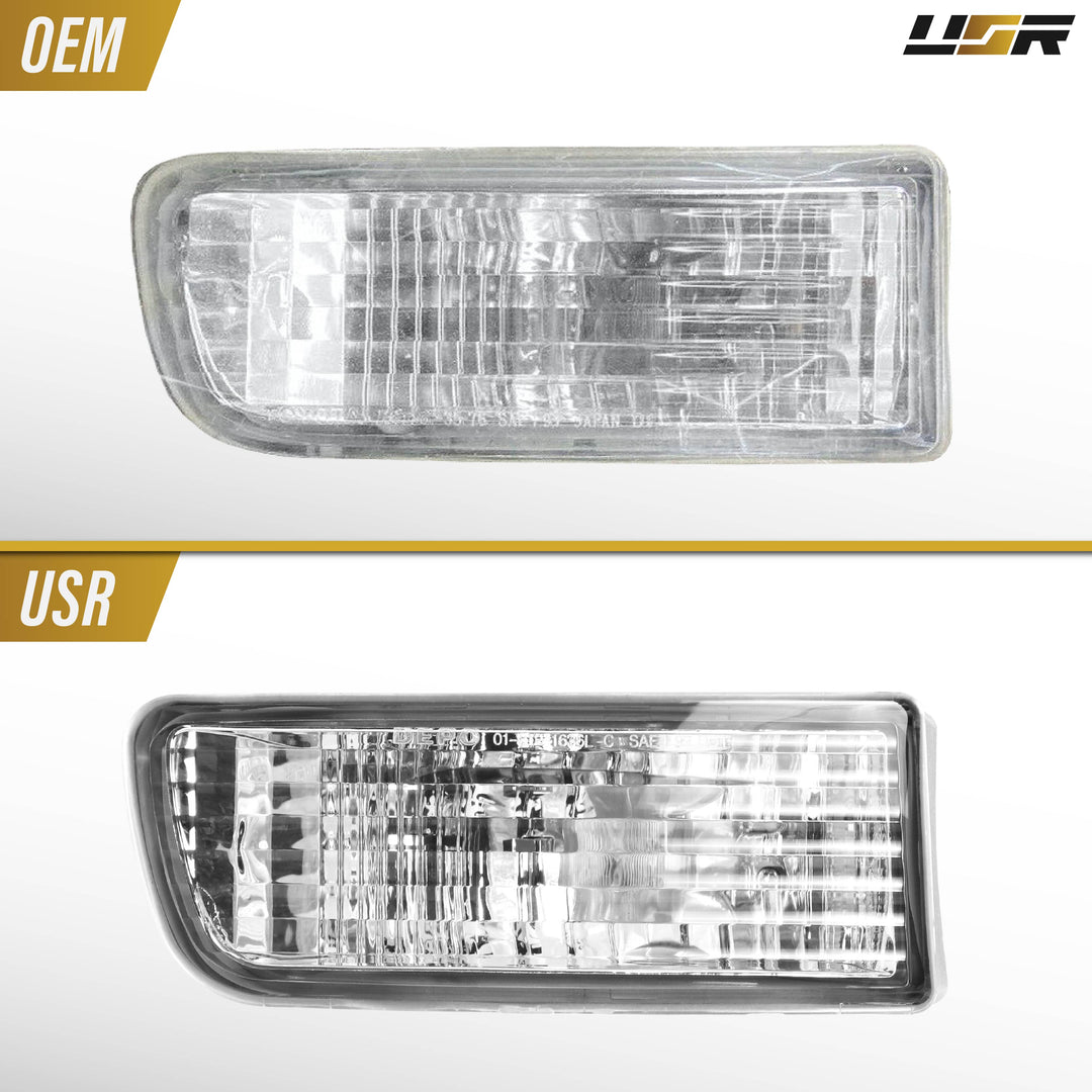 1999-2001 Toyota 4Runner All Clear Lens Front Bumper Signal Lights