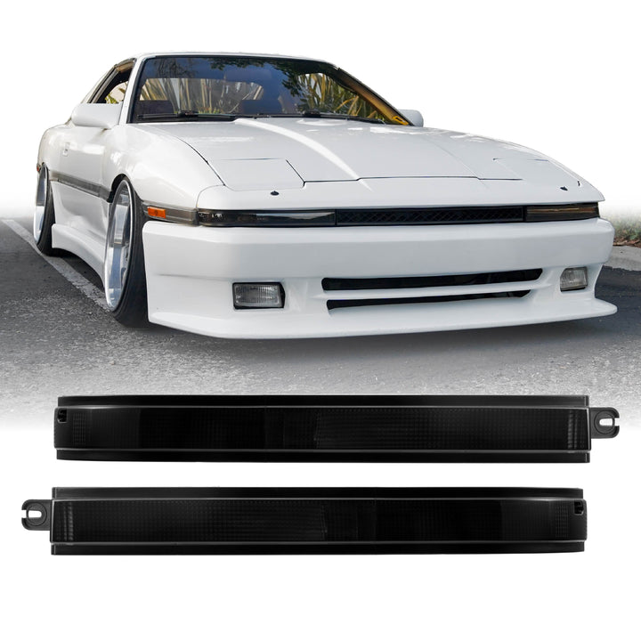 1986 1987 1988 Toyota Supra OE Frosted Amber Clear or Smoked Lens Bumper Lights

#lens-color_smoke-lens