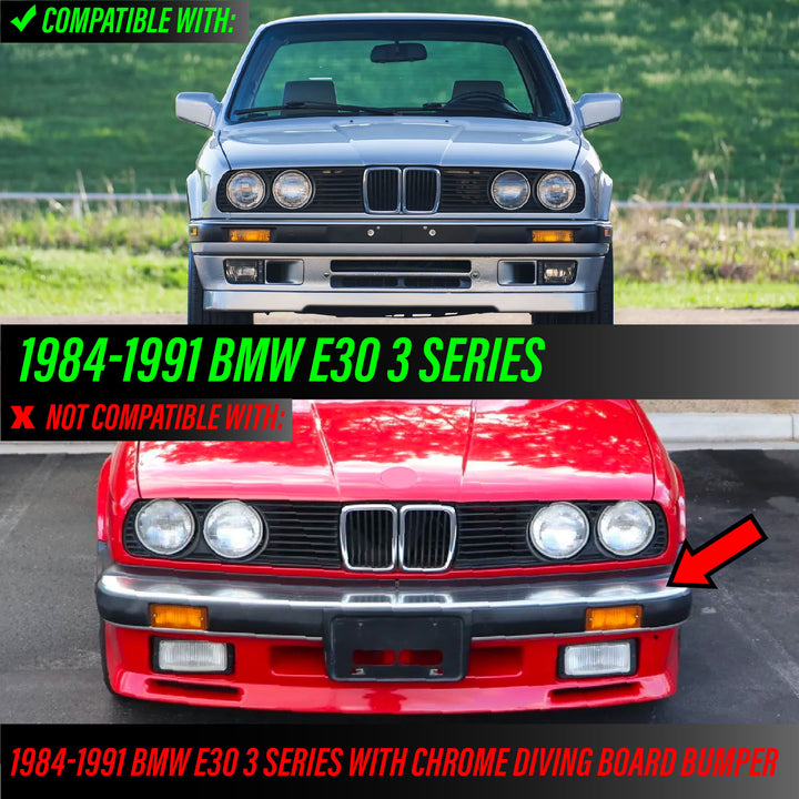 1989-1991 BMW E30 3 Series Crystal Clear or Smoke Bumper Signal Light

#lens-color_crystal-clear-lens