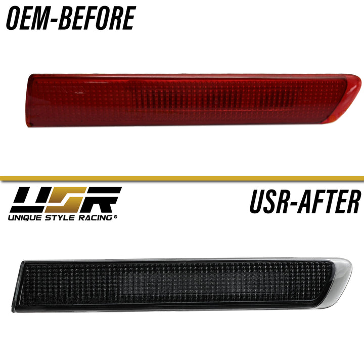 2004-2008 Acura TL OEM Replica Smoke Lens Red LED Rear Side Marker Lights