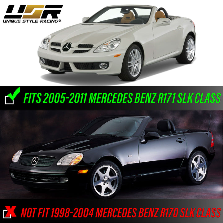 2005-2011 Mercedes SLK Class R171 Crystal Clear or Crystal Smoke Front Bumper Side Marker Light

#lens-color_crystal-clear-lens-with-chrome-amber-bulbs