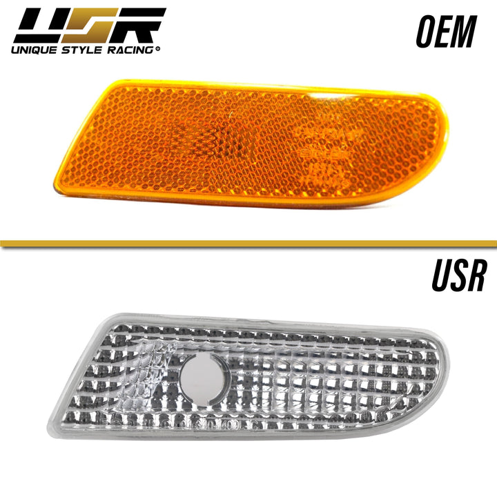 2000-2006 Mercedes S Class W220 DEPO Crystal Clear or Smoke Front Bumper Side Marker Light

#lens-color_clear-lens