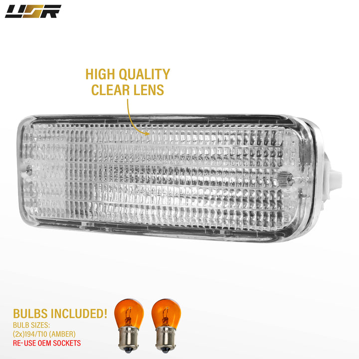 1996-1998 Toyota 4Runner Clear Lens Front Bumper Signal Lights